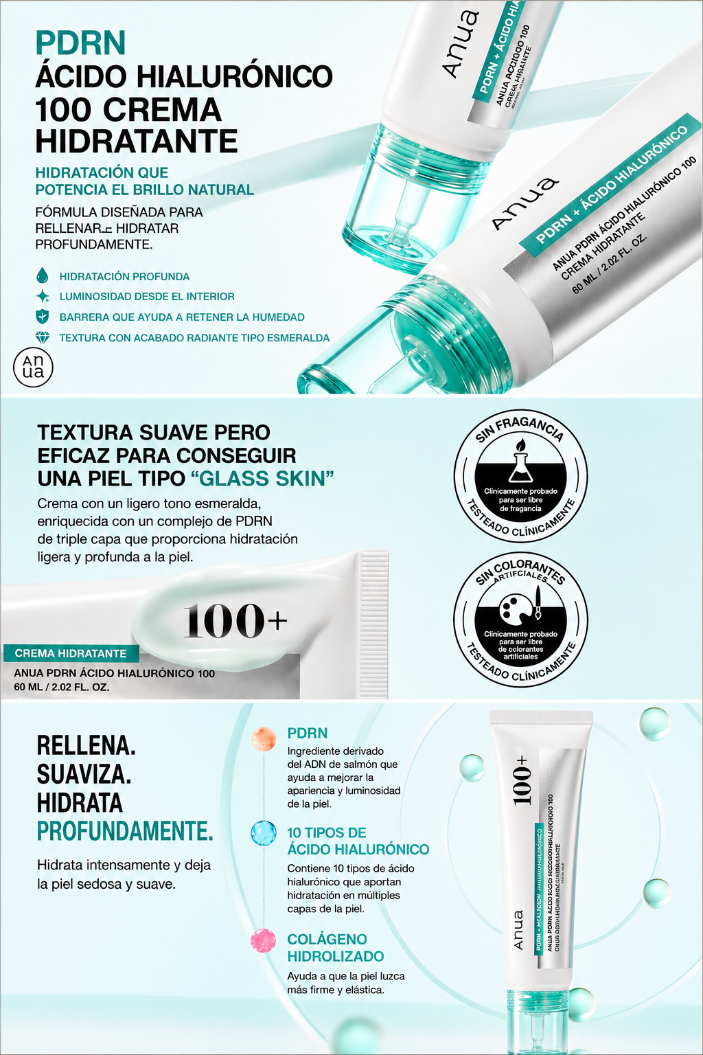 [ANUA] PDRN Hyaluronic Acid 100 Moisturizing Cream